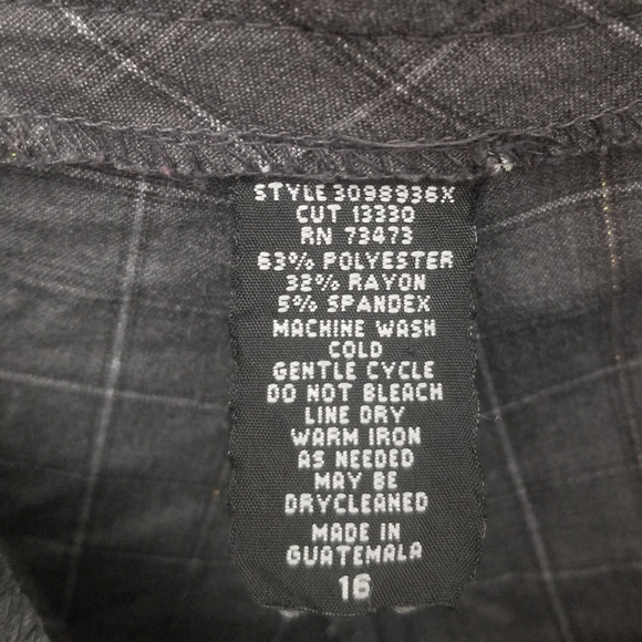 EUC Torrid 💖 glittery plaid side zip pants - Picture 5 of 8